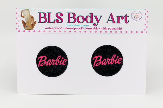 Barbie Glitter Pasties - Small (3 Colors)