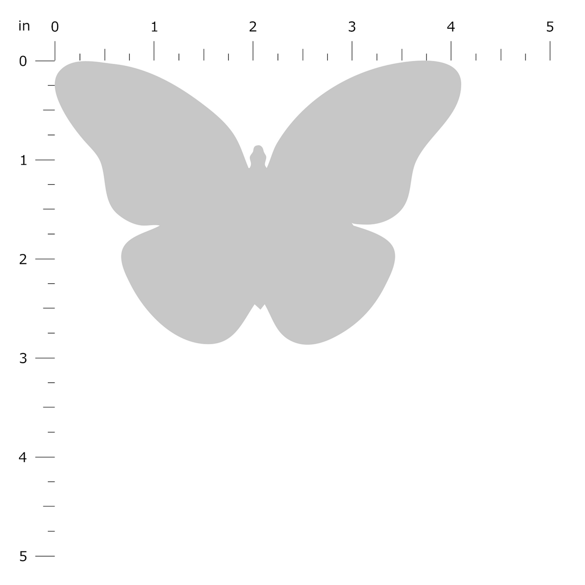 Product Dimension Image - Butterfly Standard