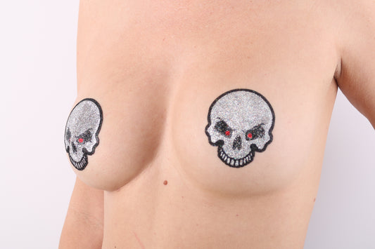 Skull Glitter Pasties
