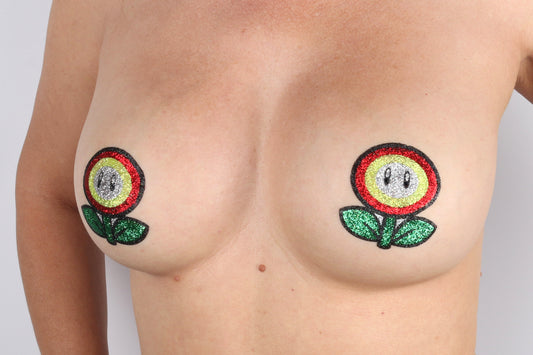 Fire Power Glitter Pasties