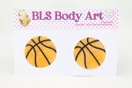 Basketball Glitter Pasties