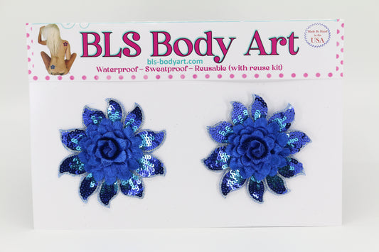 Daisy Embroidered Sequins Pasties (4 Colors)