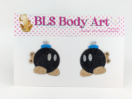 Bomb Guy Glitter Pasties