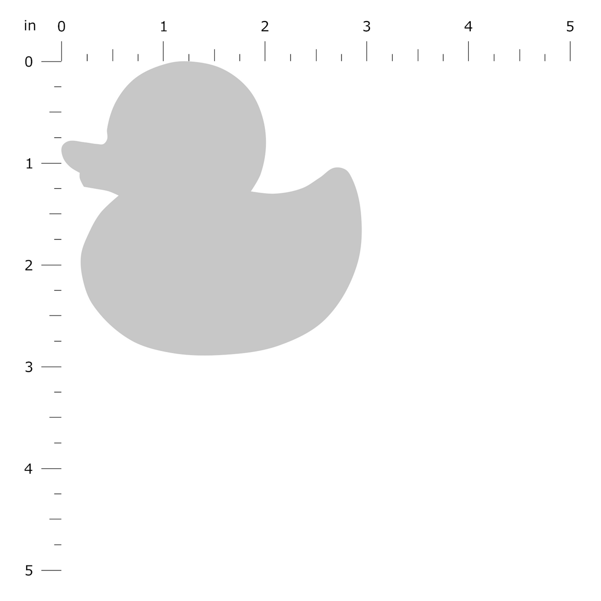 Product Dimension Image - Rubber Ducky Standard