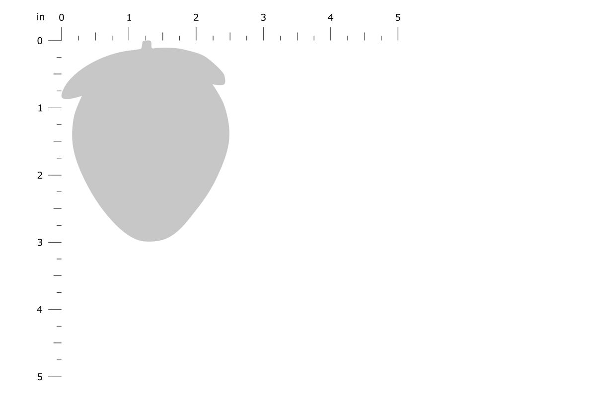 Product Dimension Image - Strawberry Standard
