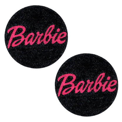 BLS Body Art Waterproof Black/Neon Pink Barbie Glitter Pasties