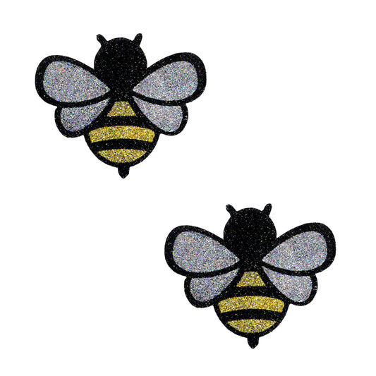 BLS Body Art Waterproof Small Bee Glitter Pasties