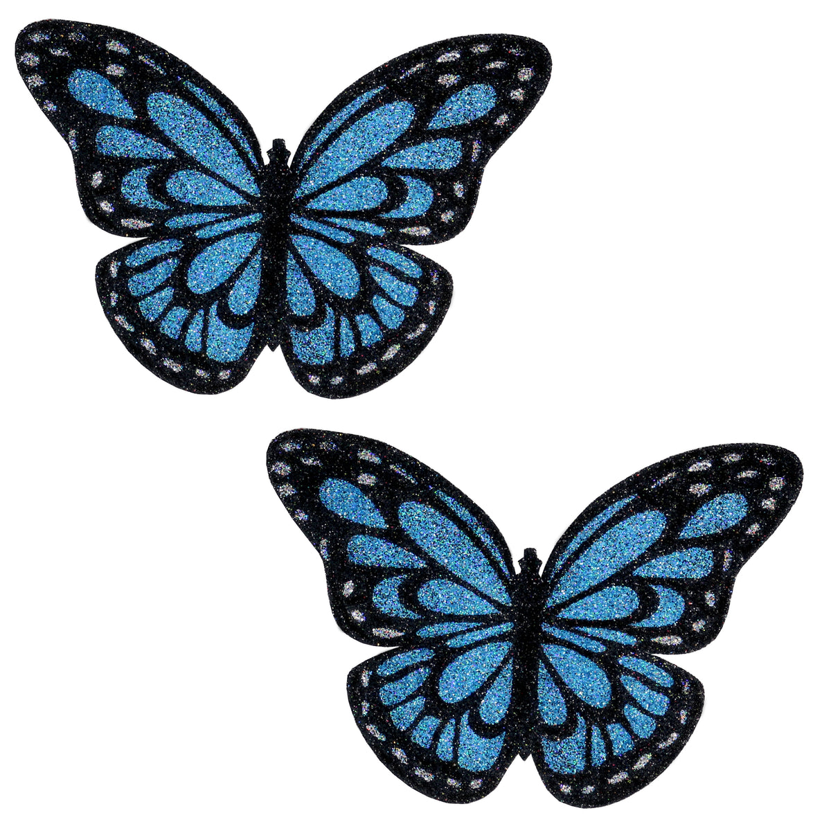 BLS Body Art Waterproof Sky Blue Butterfly Glitter Pasties