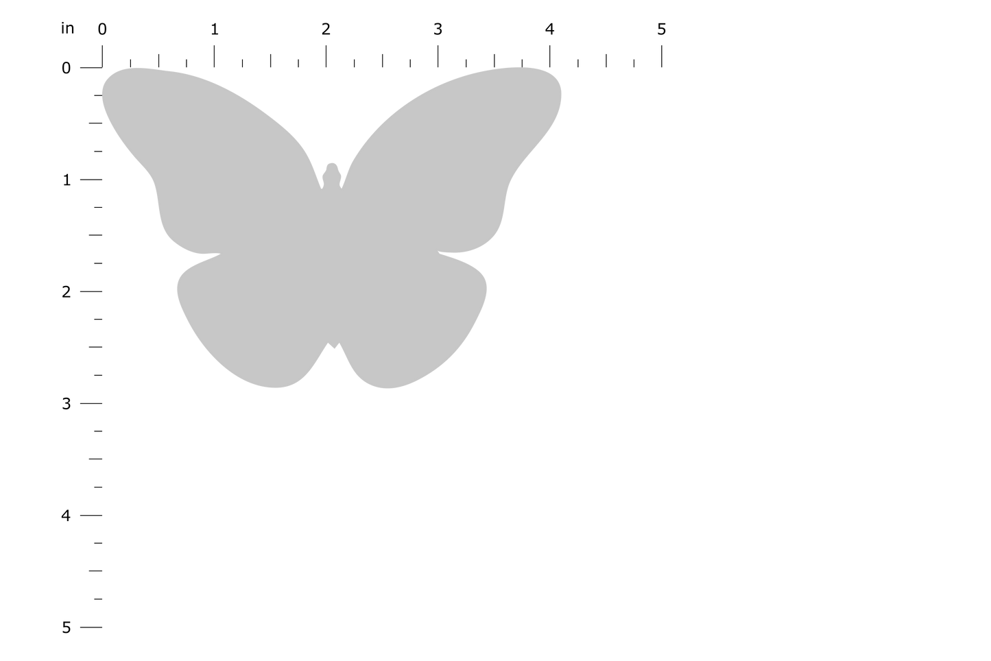 Product Dimension Image - Butterfly Standard
