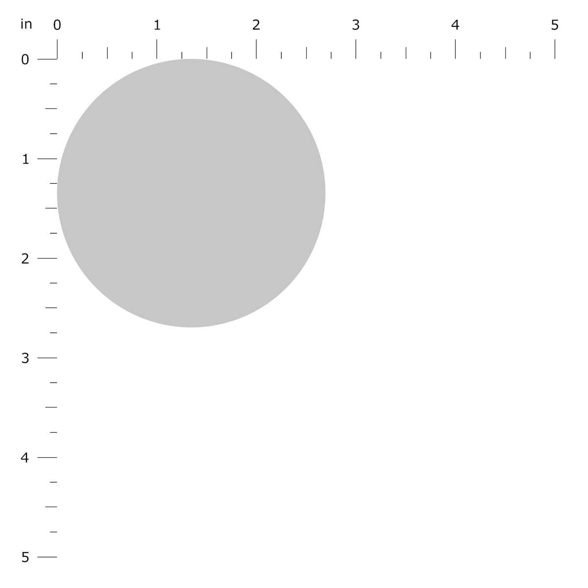 Product Dimension Image - Circle Standard