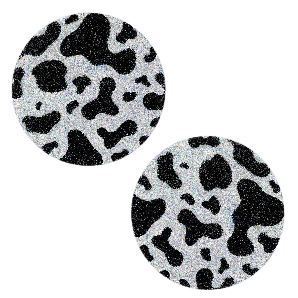 BLS Body Art Waterproof Cow Pattern Glitter Pasties