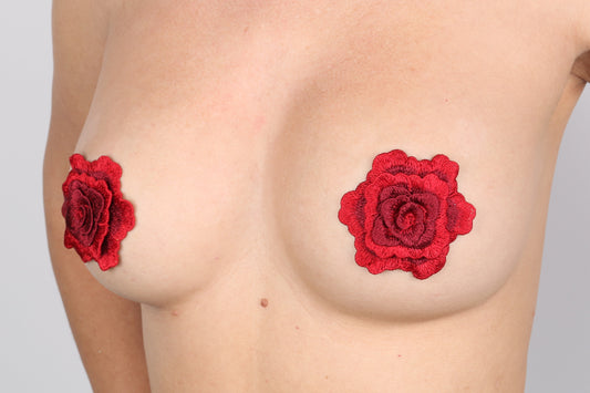 Rose Embroidered Pasties