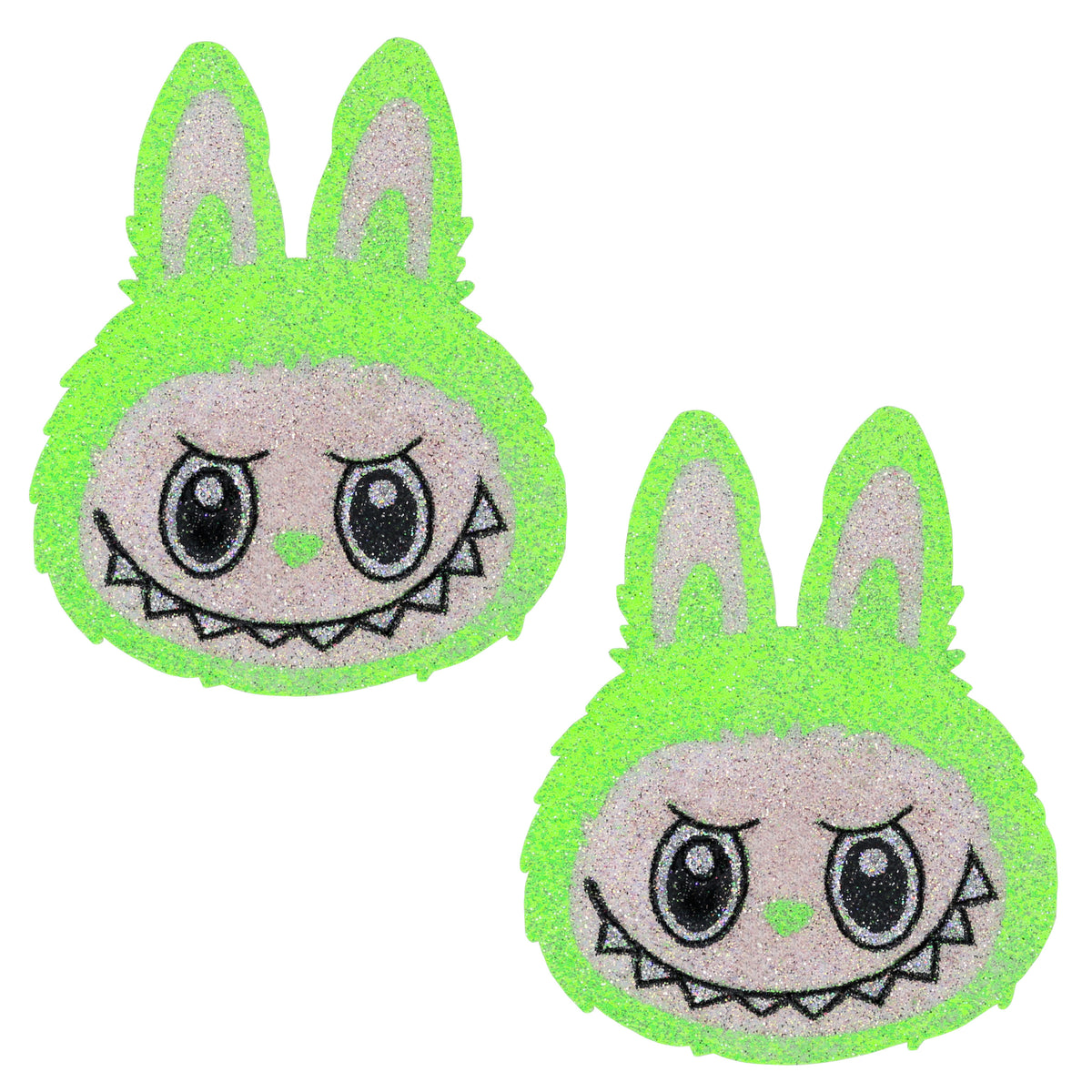 BLS Body Art Waterproof Neon Green Laboobies Glitter Pasties
