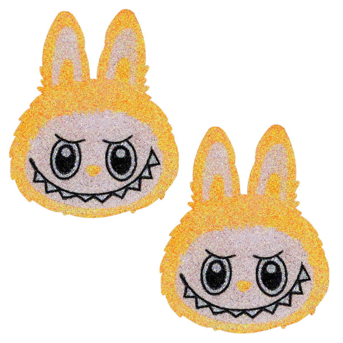 BLS Body Art Waterproof Neon Orange Laboobies Glitter Pasties
