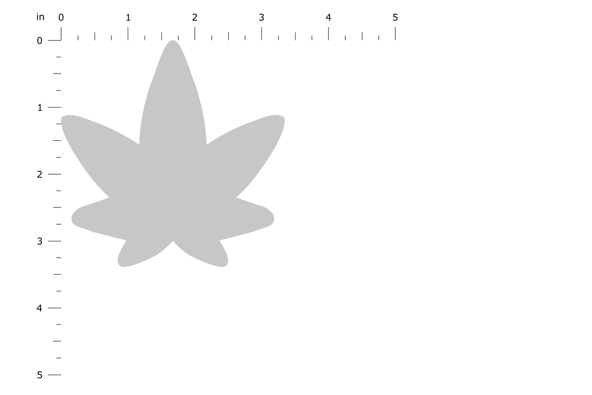 Product Dimension Image - Marijuana Standard