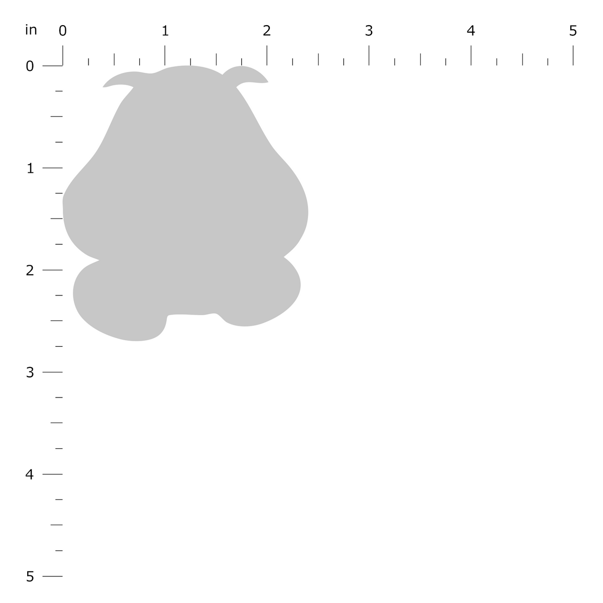 Product Dimension Image - Mushroom Guy Standard