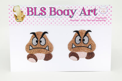 Product Image - Mushroom Guy Glitter Pasties in BLS Body Art packaging