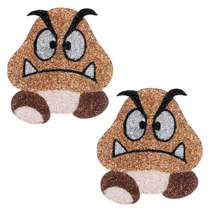 BLS Body Art Waterproof Mushroom Guy Glitter Pasties