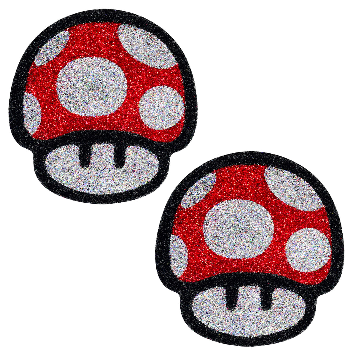 BLS Body Art Waterproof Mushroom Power Up Glitter Pasties