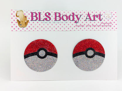 Product Image - Capture Ball Glitter Pasties in BLS Body Art packaging