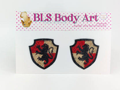 Product Image - Wizard School Griffin Glitter Pasties in BLS Body Art packaging