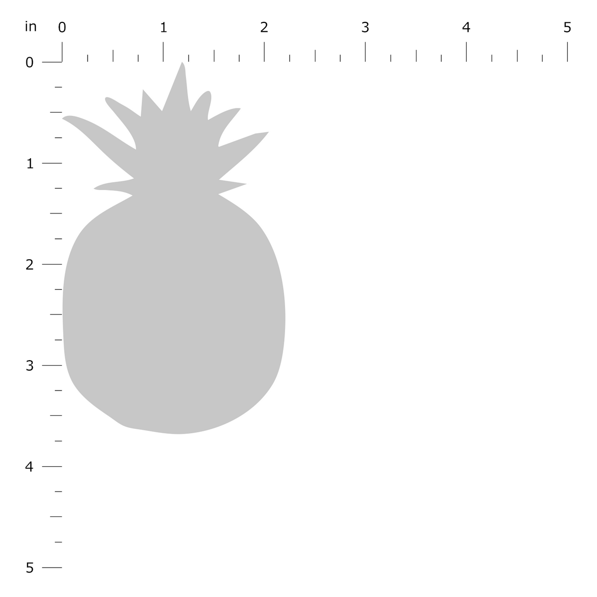 Product Dimension Image - Pineapple Standard