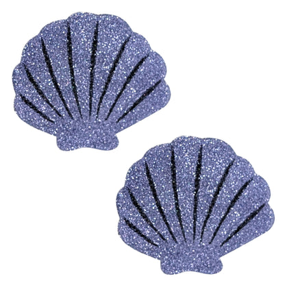 BLS Body Art Waterproof Lavender Shell  Glitter Pasties