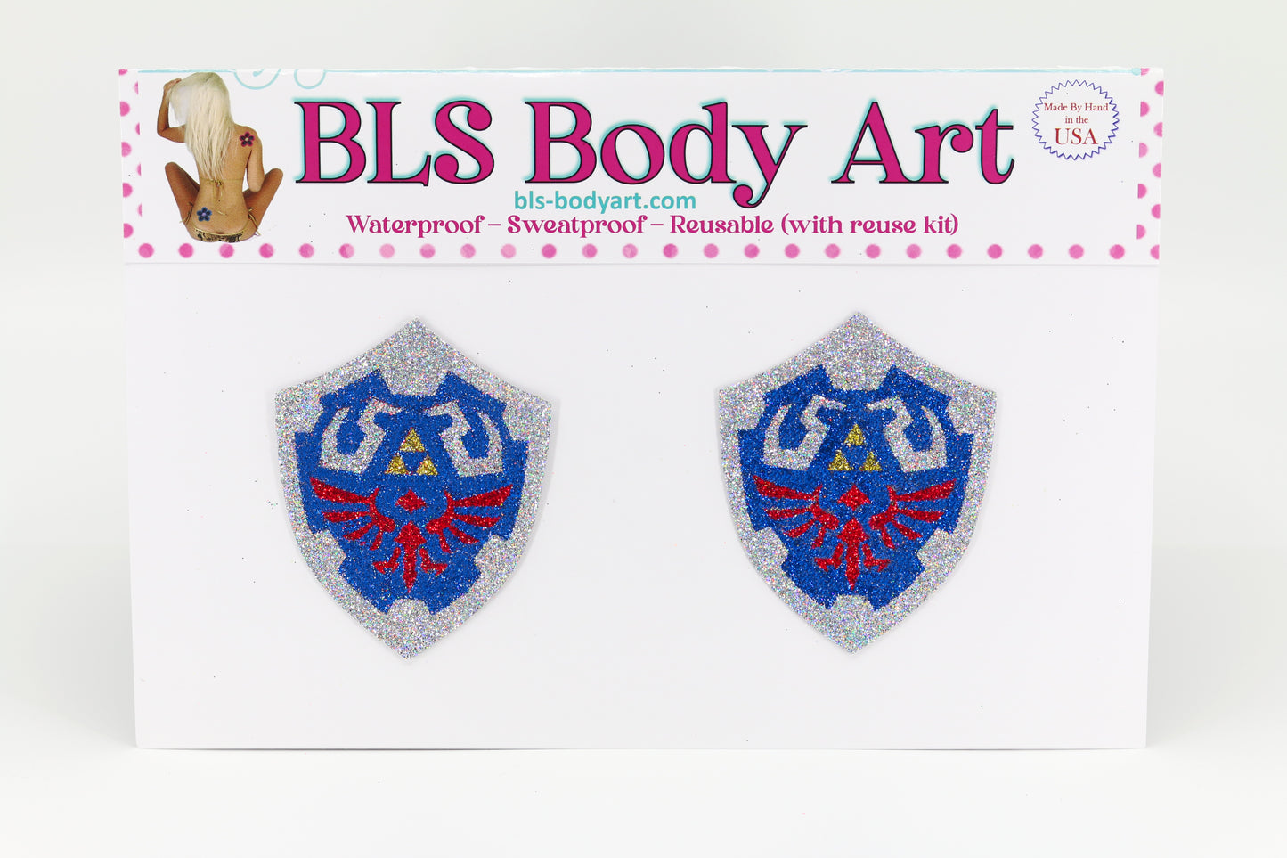 Legendary Shield Glitter Pasties