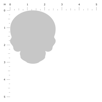 Product Dimension Image - Skull Standard