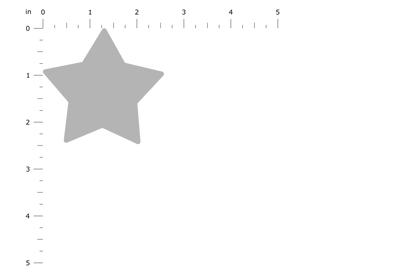 Product Dimension Image - Star Small