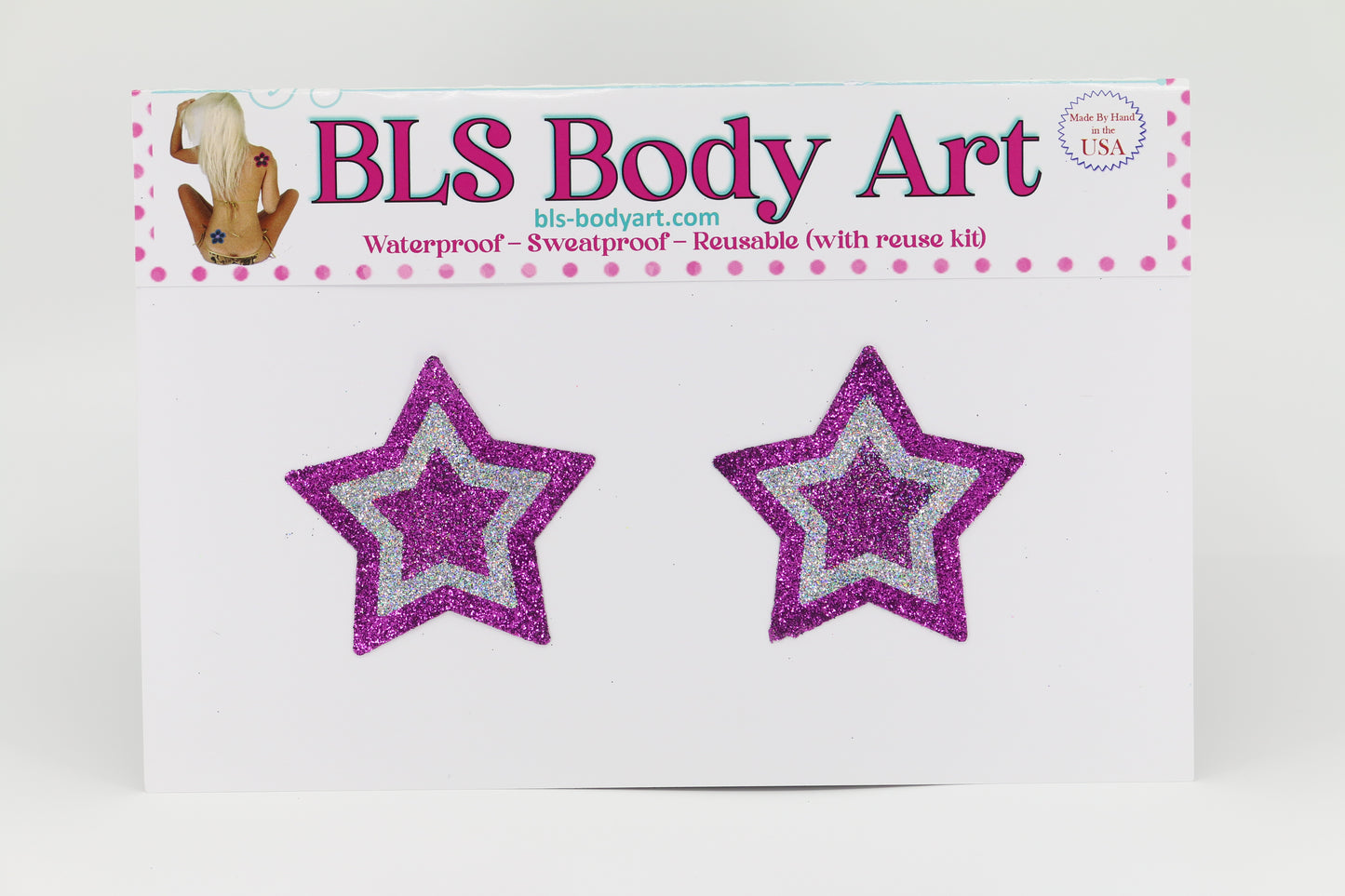 Star Glitter Pasties - Small - (26 Colors)