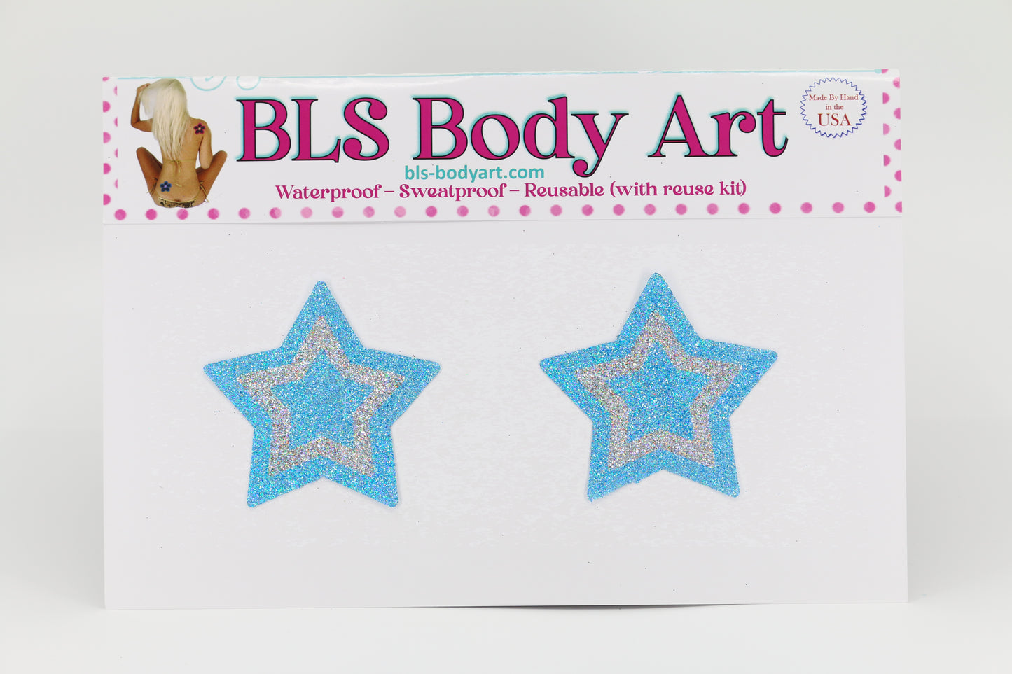Star Glitter Pasties - Small - (26 Colors)