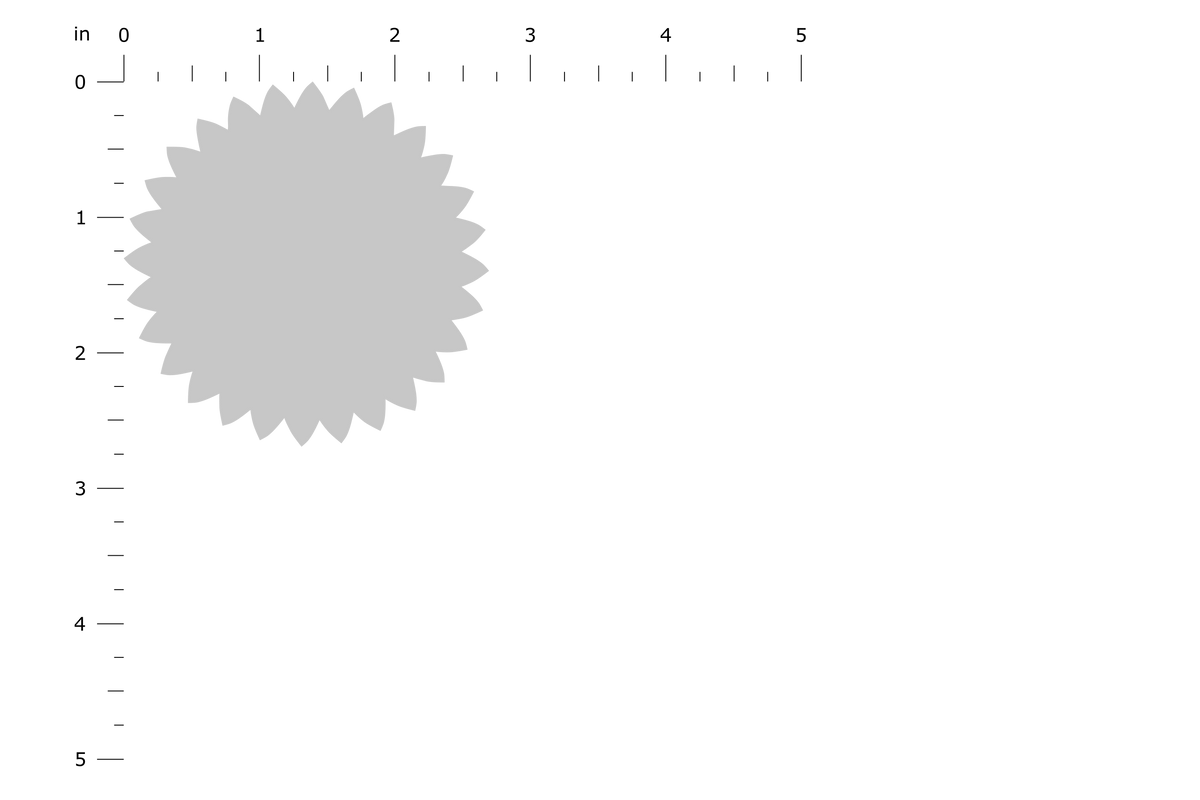 Product Dimension Image - Sunflower Standard